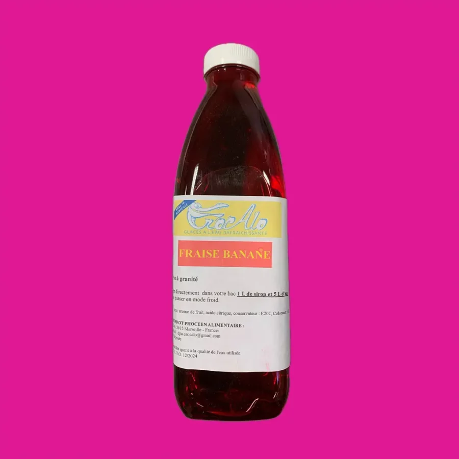 Sirop granita concentré banane-fraise x6