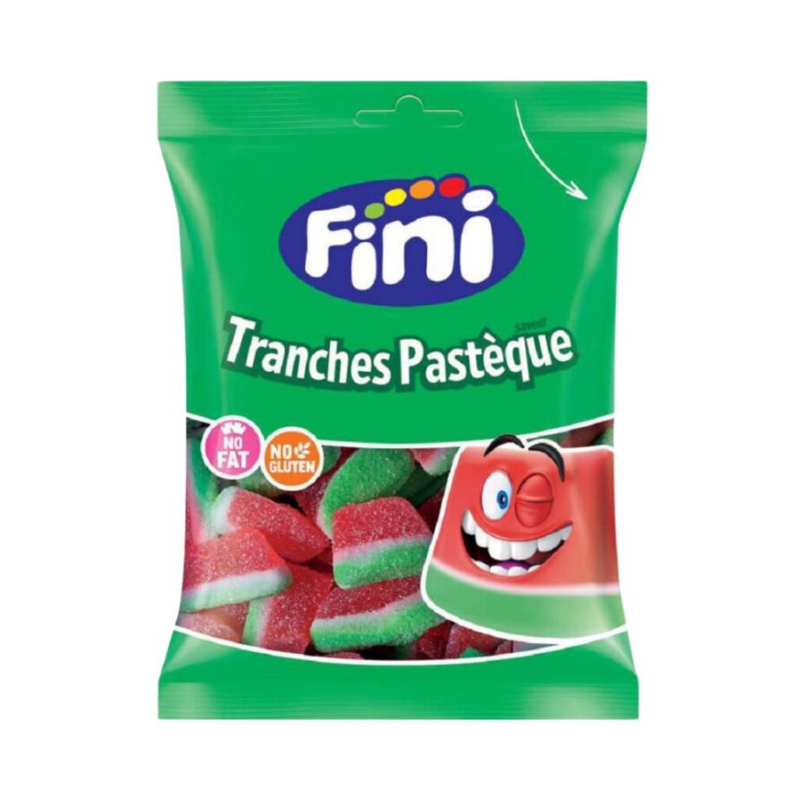 Sachet Fini 90 gr tranche pastèque halal par 12 sachets