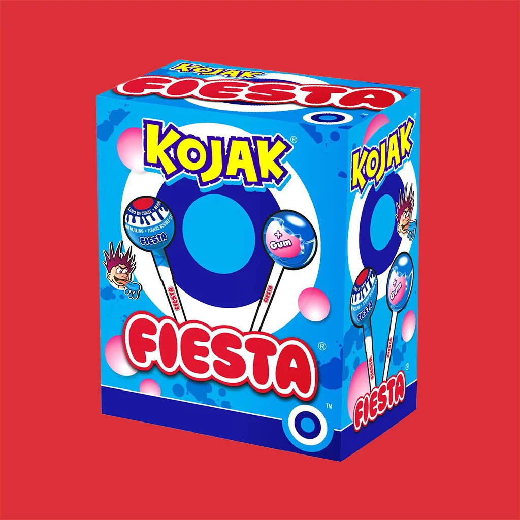 Sucette Bubblegum Kojac Mure 100 pièces